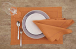 Load image into Gallery viewer, Hemstitched Table Linens (Pumpkin Color)