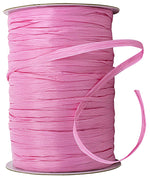 Load image into Gallery viewer, Premium - Matte Finish Raffia Ribbon --- 1/4in x 100 yards --- Azalea Color