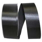 Load image into Gallery viewer, Florist Basics -- Acetate / Satin Supreme Cooler Ribbon -- Black Color --- Various Sizes