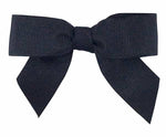 Load image into Gallery viewer, Grosgrain Twist Tie Bows -- Various Sizes --- 100 Pieces p/pack, Black