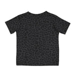 Load image into Gallery viewer, Baby Fine Jersey T-shirt - 100% Cotton - Black Leopard