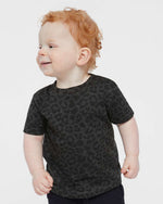 Load image into Gallery viewer, Baby Fine Jersey T-shirt - 100% Cotton - Black Leopard
