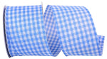 Load image into Gallery viewer, Easter Ribbons -- Great Gingham Wire Edge Ribbon -- Blue Color -- Various Sizes