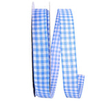 Load image into Gallery viewer, Easter Ribbons -- Great Gingham Wire Edge Ribbon -- Blue Color -- Various Sizes