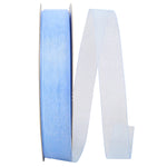 Load image into Gallery viewer, Chiffon Mono Sheer Ribbon -- Blue Color --- Various Sizes