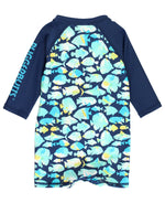 Load image into Gallery viewer, Boys' Long Sleeve One Piece Rash Guard --- UPF 50+ Sun Protection --- Fish Friends Design by RuggedButts®