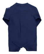 Load image into Gallery viewer, Boys' Long Sleeve One Piece Rash Guard --- UPF 50+ Sun Protection --- Navy Color by RuggedButts®