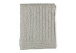 Load image into Gallery viewer, Cable Knit Baby Blanket -- 30 x 40 in - Grey Color