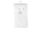 Load image into Gallery viewer, Cable Knit Sherpa Baby Blanket -- 30 x 36 in - White Color
