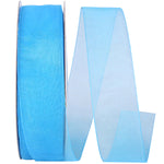 Load image into Gallery viewer, Chiffon Mono Sheer Ribbon -- Caribe Color --- Various Sizes