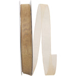 Load image into Gallery viewer, Chiffon Mono Sheer Ribbon -- Champagne Color --- Various Sizes