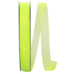 Load image into Gallery viewer, Chiffon Mono Sheer Ribbon -- Citrus Color --- Various Sizes