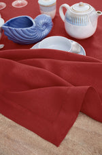 Load image into Gallery viewer, Hemstitched Table Linens (Red Color)