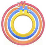 Load image into Gallery viewer, Round Plastic Embroidery Hoops --- (Various Sizes) by Colonial Needle Co.®