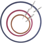 Load image into Gallery viewer, Spring Tension Round Plastic Embroidery Hoops --- (Various Sizes) by Colonial Needle Co.®
