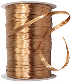 Load image into Gallery viewer, Premium - Pearl Finish Raffia Ribbon --- 1/4in x 100 yards --- Copper Color