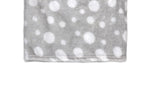Load image into Gallery viewer, Dotted Flannel Fleece Baby Blanket, 30 x 36 in, Dark Grey & White Color