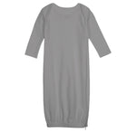 Load image into Gallery viewer, Baby Embroidery Sleep Gown Blank Set, Dark Grey Color