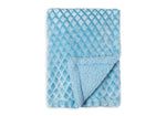 Load image into Gallery viewer, Diamond Plush Baby Blanket --- 30 x 40 in --- Blue Color