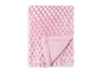 Load image into Gallery viewer, Diamond Plush Baby Blanket --- 30 x 40 in --- Pink Color