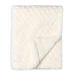 Load image into Gallery viewer, Diamond Plush Baby Blanket --- 30 x 40 in --- White Color