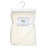 Load image into Gallery viewer, Diamond Plush Baby Blanket --- 30 x 40 in --- White Color