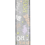 Load image into Gallery viewer, 10 yards --- 2 ½ inch -- Boo Halloween Bats Wired Edge Ribbon
