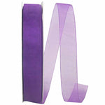 Load image into Gallery viewer, Chiffon Mono Sheer Ribbon -- Eggplant Color --- Various Sizes