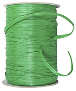 Load image into Gallery viewer, Premium - Matte Finish Raffia Ribbon --- 1/4in x 100 yards --- Emerald Color