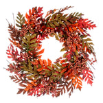 Load image into Gallery viewer, 22 in --- Artificial Oak Leaf, Acorn, Berry Wreath by Vickerman®