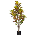 Load image into Gallery viewer, Artificial Croton Potted Tree - Vibrant Tropical Faux Plant -- Various Sizes