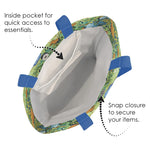 Load image into Gallery viewer, Fine Art Canvas Tote, "Irises" by Vincent Van Gogh