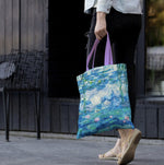 Load image into Gallery viewer, Fine Art Canvas Tote, "Nymphéas" by Claude Monet