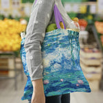 Load image into Gallery viewer, Fine Art Canvas Tote, "Nymphéas" by Claude Monet