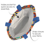 Load image into Gallery viewer, Fine Art Canvas Tote, "Square with Concentric Circles" by Wassily Kandinsky