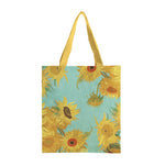Load image into Gallery viewer, Fine Art Canvas Tote, "Sunflowers" by Vincent Van Gogh