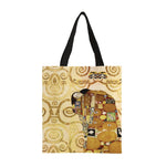 Load image into Gallery viewer, Fine Art Canvas Tote, "The Kiss" by Gustav Klimt