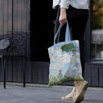 Load image into Gallery viewer, Fine Art Canvas Tote, "Woman with a Parasol" by Claude Monet