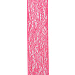 Load image into Gallery viewer, Web Natural Wire Edge Ribbon -- Fuchsia Color -- 1½ inch x 25 yards