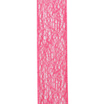 Load image into Gallery viewer, Web Natural Wire Edge Ribbon -- Fuchsia Color -- 1½ inch x 25 yards
