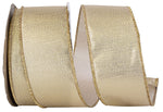 Load image into Gallery viewer, Outdoor Ribbon -- Gold Color -- Metallic Texture Shine Commercial Heavy Wire Edge -- Various Sizes