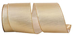 Load image into Gallery viewer, Outdoor Ribbon -- Gold Color -- Metallic Texture Shine Commercial Heavy Wire Edge -- Various Sizes