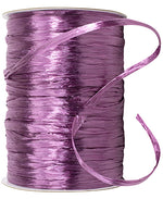 Load image into Gallery viewer, Premium - Pearl Finish Raffia Ribbon --- 1/4in x 100 yards --- Grape Color