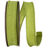 Load image into Gallery viewer, Florist Basics -- Dupioni Supreme Wired Edge Ribbon -- Green Grass Color - Various Sizes