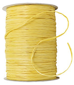 Load image into Gallery viewer, Premium - Matte Finish Raffia Ribbon --- 1/4in x 100 yards --- Harvest Gold Color