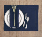 Load image into Gallery viewer, Hemstitched Table Linens (Navy Color)