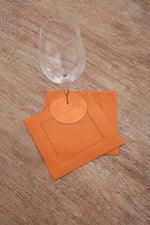 Load image into Gallery viewer, Hemstitched Table Linens (Pumpkin Color)