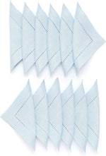 Load image into Gallery viewer, Hemstitched Table Linens (Light Blue Color)