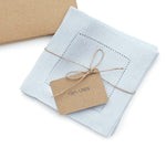 Load image into Gallery viewer, Hemstitched Table Linens (Light Blue Color)