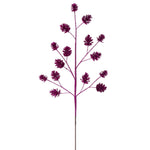 Load image into Gallery viewer, 24" -- Artificial Pinecone Glitter Spray — 6 per Bag — Various Colors -- by Vickerman®